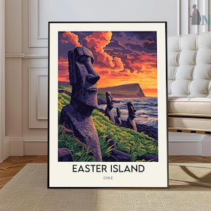 Easter Island Print, Chile Poster, Easter Island Wall Art, Easter Island Art Print, Easter Island Photo, Easter Island Travel Gifts