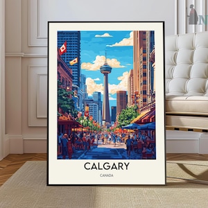 Calgary Print, Calgary Poster, Canada Print, Calgary Artwork, Canada Wall Art, Calgary Art Print, Calgary Wall Art, Canada Poster