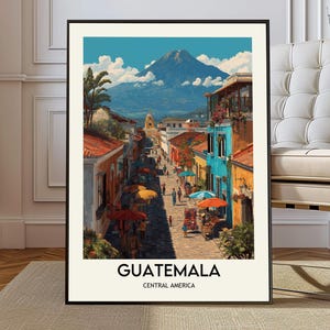 Guatemala print, Guatemala poster, Guatemala wall art, Guatemala decor, Guatemala gift, Guatemala artwork, Guatemala photo, Guatemala gift