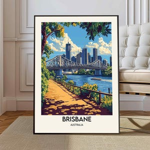 Brisbane Print, Brisbane Poster, Brisbane Wall Art, Brisbane Art Print, Brisbane Photo, Brisbane Artwork, Australia Print, Australia Poster