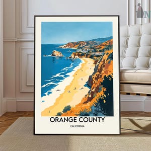 Orange County Druck, Orange County Wandkunst, Orange County Poster, Orange County Foto, Orange County Poster, Orange County in Kalifornien