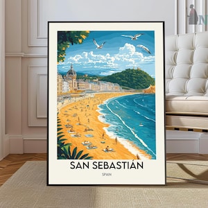 San Sebastián poster, San Sebastián Wall Art, San Sebastián Print, San Sebastián Photo, San Sebastián Spain, San Sebastián Basque Country