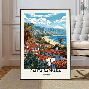 Santa Barbara Print, Santa Barbara Wall Art, Santa Barbara Poster, Santa Barbara Photo, Santa Barbara Poster Print, Santa Barbara California