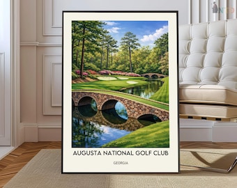 Augusta National Golf Print, Augusta National Golf Poster, Augusta National Golf Wall Art, Augusta National Golf Travel, Georgia poster