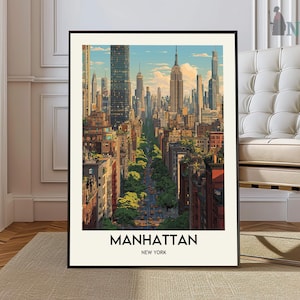 Manhattan poster, Manhattan Wall Art, Manhattan Print, Manhattan Photo, Manhattan decor, Manhattan Travel, Manhattan city, Manhattan map