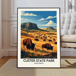 Custer State Park Druck, Custer State Park Poster, Custer State Park Wandkunst, Custer State Park Reisen, Custer State Park South Dakota