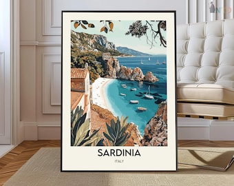 Sardinia poster, Sardinia Wall Art, Sardinia Print, Sardinia Photo, Sardinia Poster Print, Sardinia Travel, Sardinia city, Sardinia map