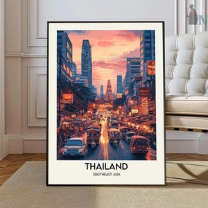 Bangkok Print, Bangkok Wall Art, Bangkok Poster, Bangkok Photo, Bangkok map, Bangkok Wall Décor, Bangkok Travel Poster, Bangkok Thailand