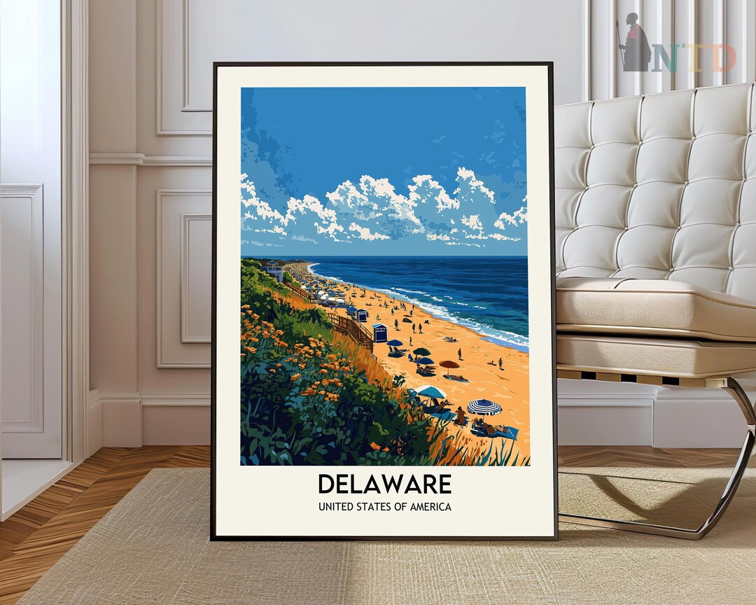 Delaware Print, Delaware Wall Art, Delaware Poster, Delaware Photo ...