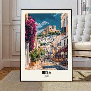 Impresión de Ibiza, póster de Ibiza, arte mural de Ibiza, impresión artística de Ibiza, obra de arte de Ibiza, foto de Ibiza, impresión de España, póster de España, arte mural de España, Ibiza, España