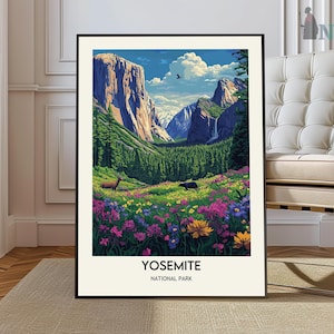 Yosemite Poster, Yosemite Park Poster, National Park Poster, Yosemite Photo, Yosemite Print, Yosemite Art, Yosemite Artwork