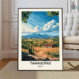 Tamaulipas Print, Tamaulipas Poster, Tamaulipas Wall Art, Tamaulipas Travel print, Tamaulipas art print, Tamaulipas artwork, Mexico Print