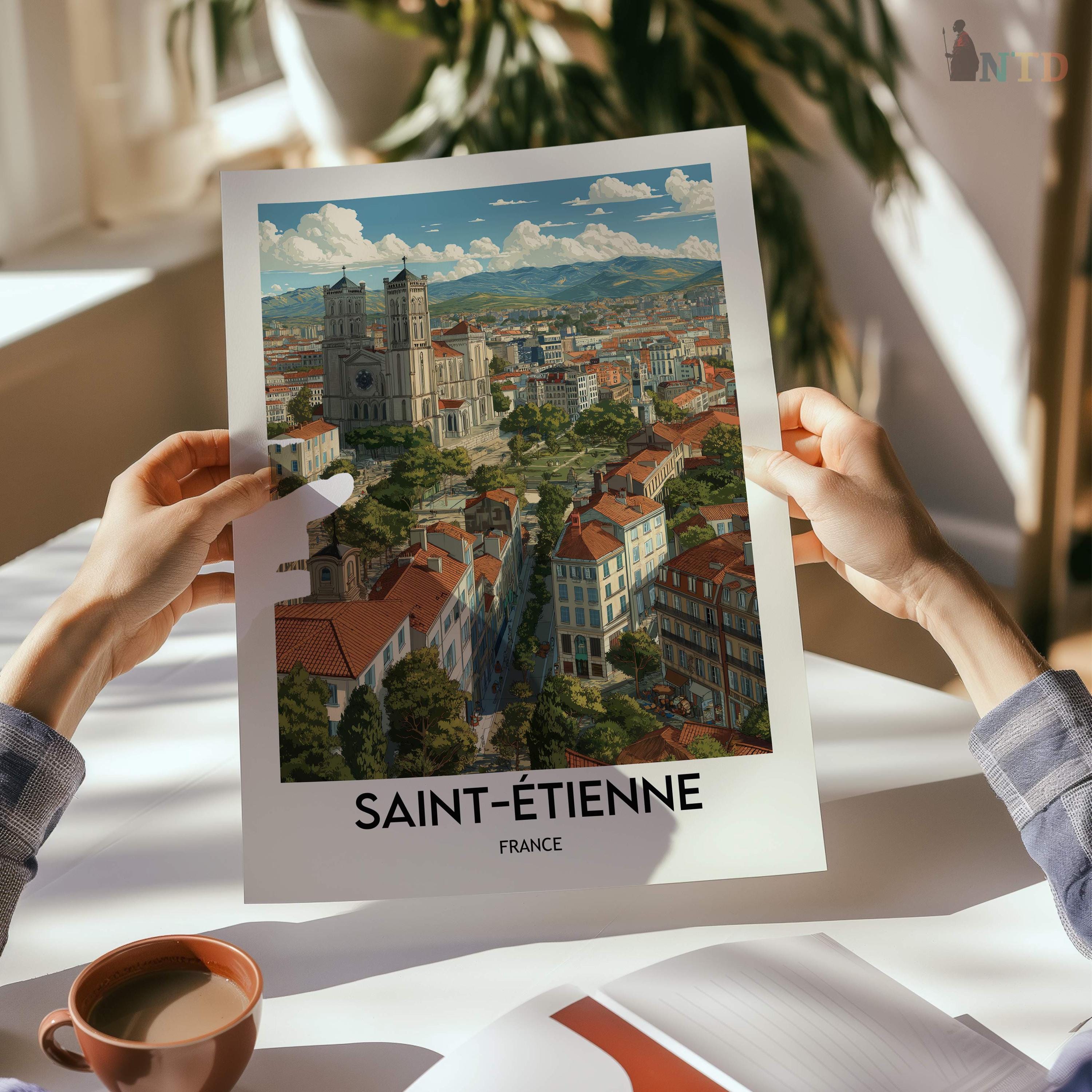 Saint-Étienne France Poster: Museum-quality Print, Ready to Hang