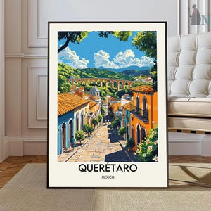 Querétaro poster, Querétaro Wall Art, Querétaro Print, Querétaro Photo, Querétaro Poster Print, Querétaro Travel Poster, Querétaro Mexico