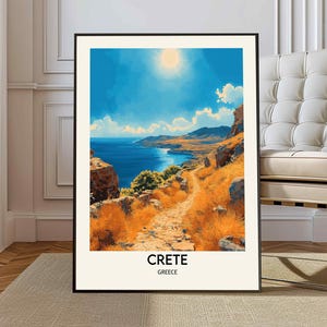 Crete poster, Crete Wall Art, Crete Print, Crete Photo, Crete Poster Print, Crete Travel Poster, Crete island poster, Crete Greece poster