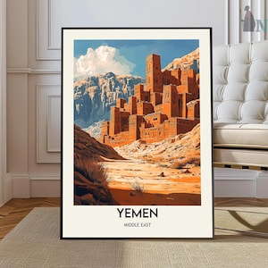 Yemen poster, Yemen Wall Art, Yemen Print, Yemen Photo, Yemen Poster Print, Yemen Travel Poster, Sana’a Yemen, Sana’a city