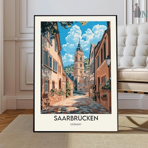 Saarbrucken Print, Saarbrucken Wall Art, Saarbrucken Poster, Saarbrucken Photo, Saarbrucken Poster Print, Saarbrucken Germany, Saarland art