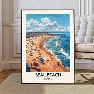 Seal Beach poster, Seal Beach Wall Art, Seal Beach Print, Seal Beach Photo, Seal Beach Poster Print, Seal Beach Orange County poster