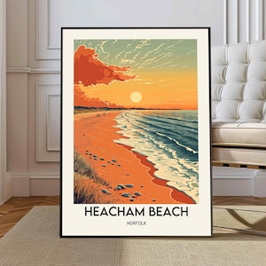 Heacham Beach Poster, Heacham Beach Wall Art, Heacham Beach Print, Heacham Beach Photo, Heacham Beach Norfolk,  Norfolk England poster