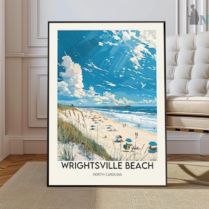 Wrightsville Beach Print, Wrightsville Beach Wall Art, Wrightsville Beach Poster, Wrightsville Beach NC, Wrightsville Beach North Carolina