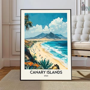 Kanarische Inseln Reiseposter, Kanarische Inseln Wandkunst, Kanarische Inseln Poster Druck, Kanarische Inseln Foto, Kanarische Inseln Dekoration, Spanien