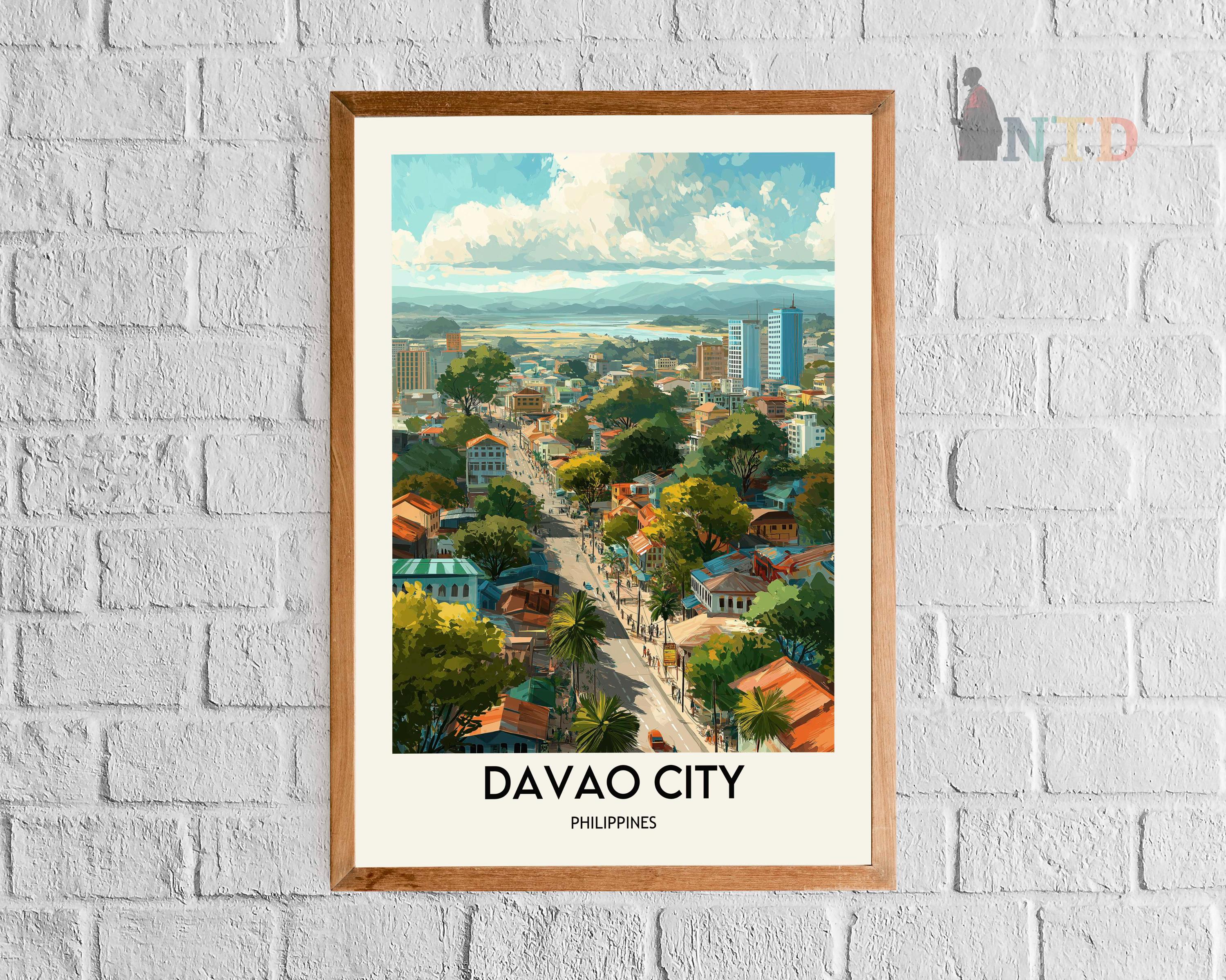 Buy Davao City Poster, Davao City Wall Art, Davao City Print