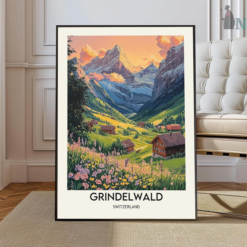 Bernese Oberland Poster - Etsy