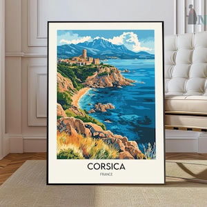Corsica Print, Corsica Art, Corsica Photo, Corsica Poster Print, Corsica painting, Corsica art work, Corsica island, Corsica Italy poster