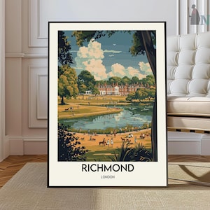 Richmond poster, Richmond Wall Art, Richmond Print, Richmond Photo, Richmond Poster Print, Richmond Travel Poster, Richmond England poster