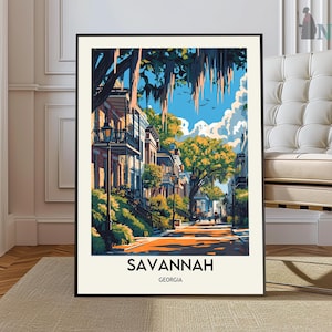 Savannah poster, Savannah Wall Art, Savannah Print, Savannah Photo, Savannah Poster Print, Savannah Travel Poster, Savannah Gift