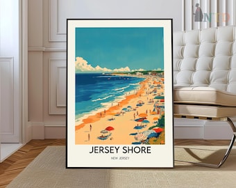 Jersey Shore Poster, Jersey Shore Wandkunst, Jersey Shore Druck, Jersey Shore Foto, Jersey Shore Poster Druck, Jersey Shore Reiseplakat