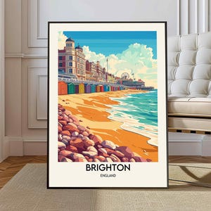 Brighton Print, Brighton Poster, Brighton Wall Art, Brighton Art Print, Brighton Photo, Brighton Photography, Brighton England