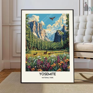 Yosemite Poster, Yosemite Park Poster, National Park Poster, Yosemite Photo, Yosemite Print, Yosemite Art, Yosemite Artwork