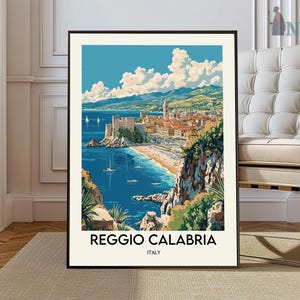 Reggio Calabria Poster, Reggio Calabria Wandkunst, Reggio Calabria Druck, Reggio Calabria Foto, Reggio Calabria Sizilien Poster