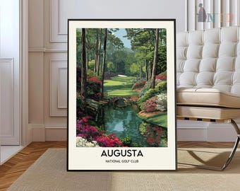 オーガスタ・ナショナル・ゴルフ・プリント：松山英樹、アーメン