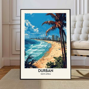 Durban Print, Durban Poster, Durban Wall Art, Durban Art Print, Durban Photo, Durban Photography, Durban Travel, South Africa, Travel Gift