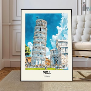 Pisa Print, Pisa poster, Pisa Wall Art, Pisa Print, Pisa Photo, Pisa Poster Print, Pisa Travel Poster, Pisa Gift, Tuscany poster