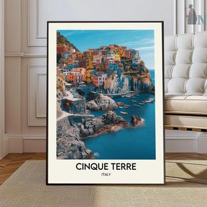 Cinque Terre Travel Poster, Cinque Terre Wall Art, Cinque Terre Poster Print, Cinque Terre Photo, Cinque Terre Decor, Italy