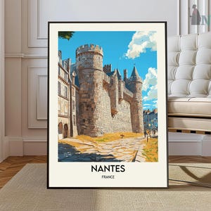 Nantes Print, Nantes Wall Art, Nantes Poster, Nantes Photo, Nantes Poster Print, Nantes Travel Poster, Nantes France, Loire River poster