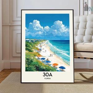 30A Florida Print, 30A Wandkunst, 30A Poster, 30A Foto, Seaside, Rosemary Beach, Alys Beach, Grayton Beach State Park, Blue Mountain Beach