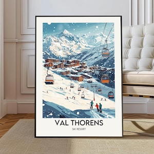 Val Thorens Ski Resort poster, Val Thorens Ski Resort Wall Art, Val Thorens Ski Resort Print, Val Thorens Ski Resort Photo