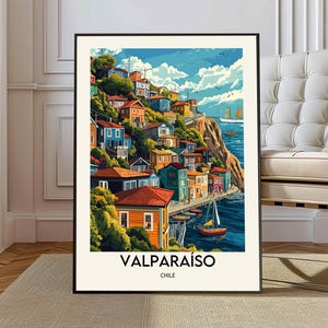 Valparaíso Historic Quarter (Unesco World Heritage Site) Travel Print Wall Art, Valparaíso - Chile City Print, Digital Download, Wall Art