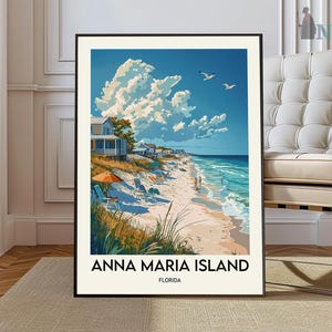 Anna Maria Island Travel Poster, Anna Maria Island Wall Art, Anna Maria Island Poster Print, Anna Maria Island Photo, Anna Maria Decor