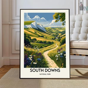 South Downs poster, South Downs Wall Art, South Downs Print, South Downs Photo, South Downs Poster Print, South Downs England Travel Poster