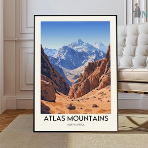 Atlas Mountains poster, Atlas Mountains Wall Art, Atlas Mountains Print, Atlas Mountains Photo, Atlas Mountains Poster Print