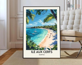 Poster Île aux Cerfs, Arte da parete Île aux Cerfs, Stampa Île aux Cerfs, Foto Île aux Cerfs, Stampa poster Île aux Cerfs, Île aux Cerfs Mauritius