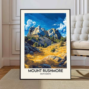 Mount Rushmore poster, Mount Rushmore print, Mount Rushmore artwork, Mount Rushmore decor, Mount Rushmore South Dakota