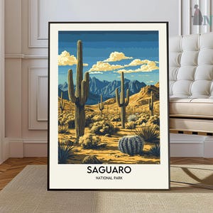 Saguaro National Park Print, Saguaro National Park Wall Art, Saguaro National Park Poster, Saguaro National Park Arizona poster