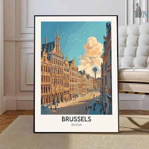 Brussels Print, Brussels Wall Art, Brussels Poster, Brussels Photo, Brussels Poster Print, Brussels Travel Poster, Brussels Belgium poster