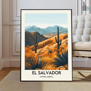 Foto de filme de impressão de El Salvador, arte de parede de El Salvador, pôster de El Salvador, foto de El Salvador, impressão de pôster de El Salvador, decoração de parede de El Salvador